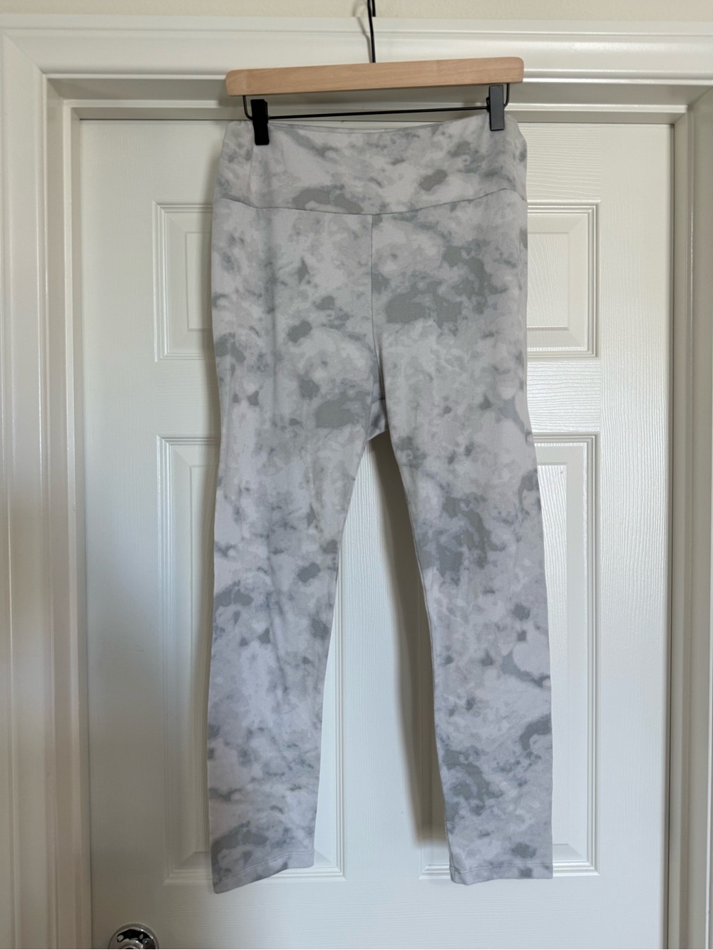 Gray Marble / Cloud Tie Dye Buttery Soft Sleep Lounge Leggings Stretchy Women’s